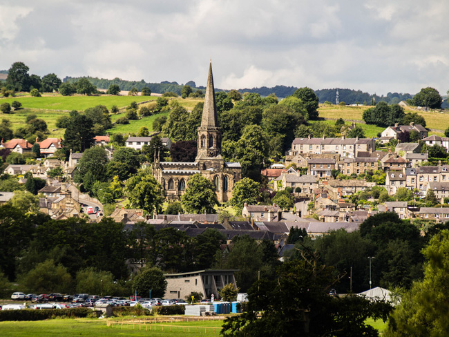 Streets and riverside in Bakewell
