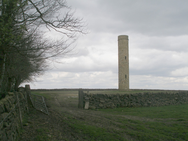 Hartcliff Tower on the hill above Penistone