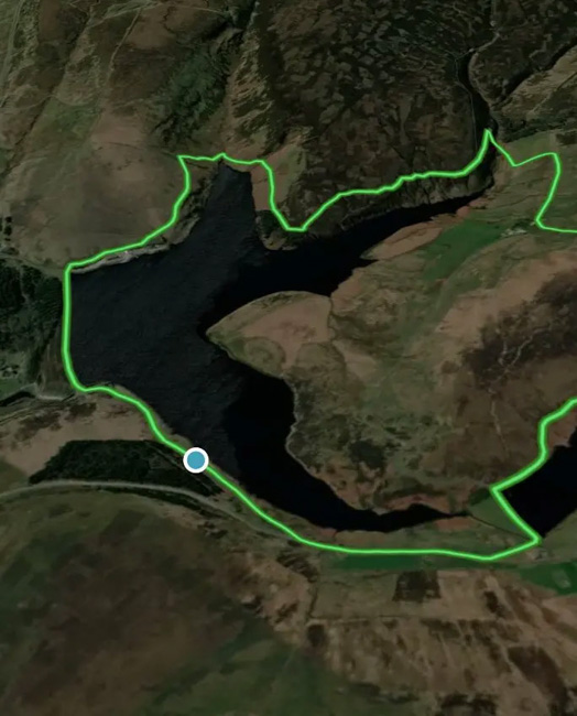 Path beside Winscar Reservoir