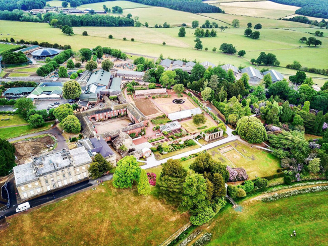 Aerial photo of Cannon Hall Farm near Barnsley